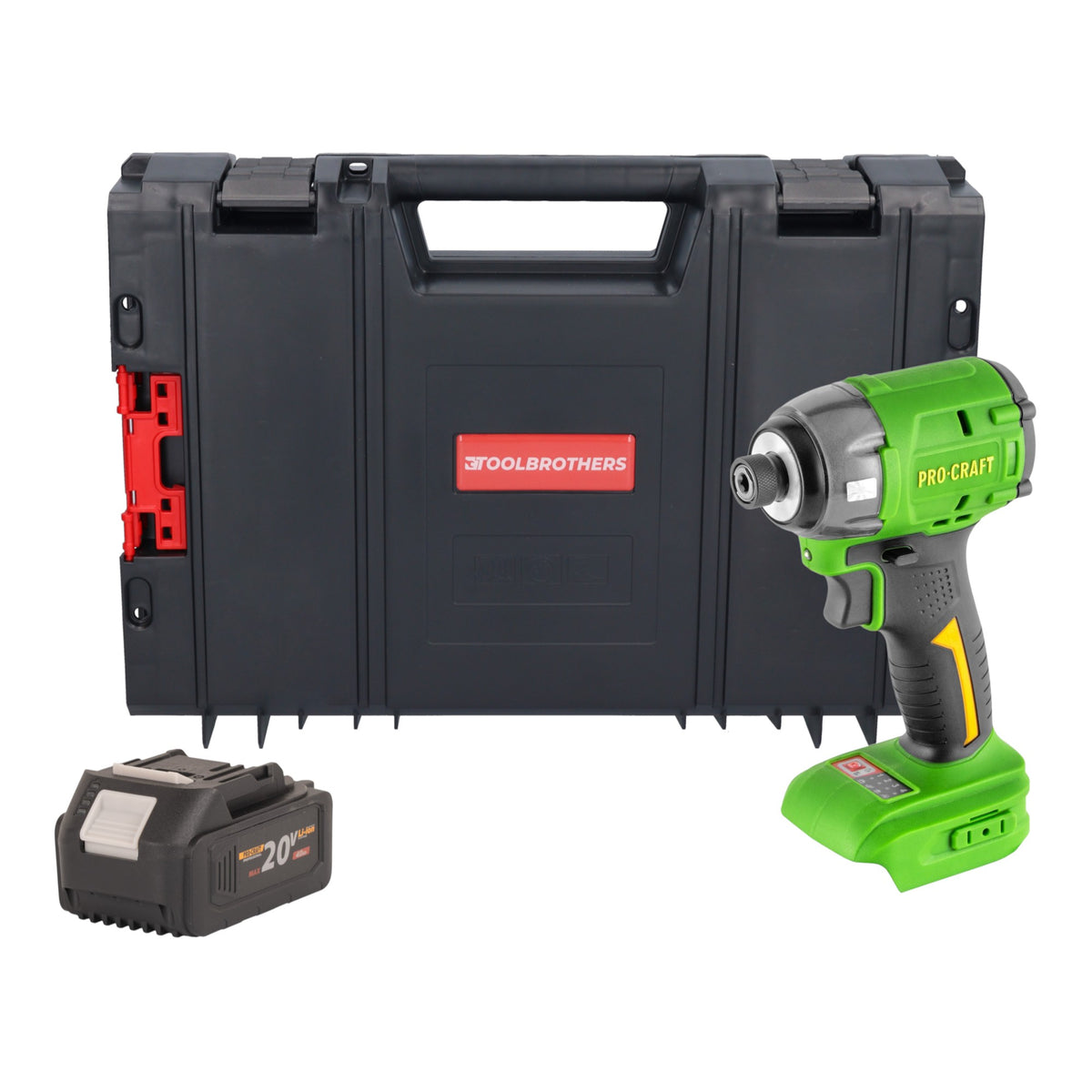 Atornillador de impacto a batería Procraft PS22bb 20 V 230 Nm 1/4" sin escobillas Solo - sin batería, sin cargador