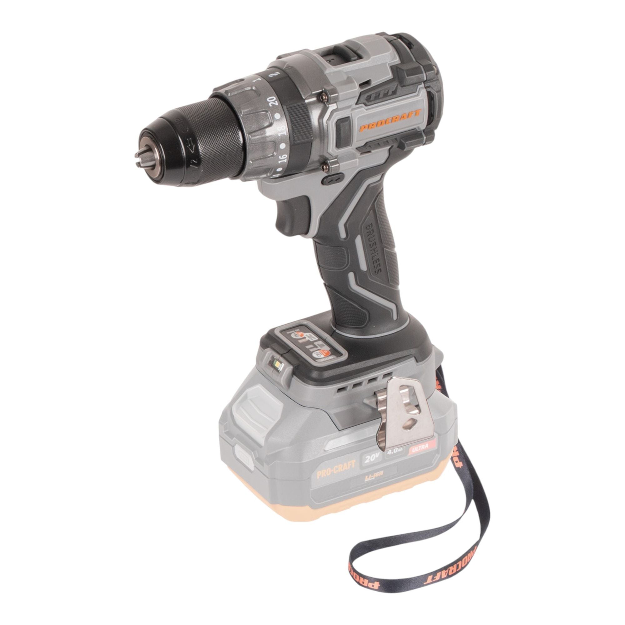 Procraft Industrial CD20Abb Akku Schlagbohrschrauber 20 V 85 Nm 1x Akku 4 0 Ah ohne Ladegeraet 1 - toolbrothers