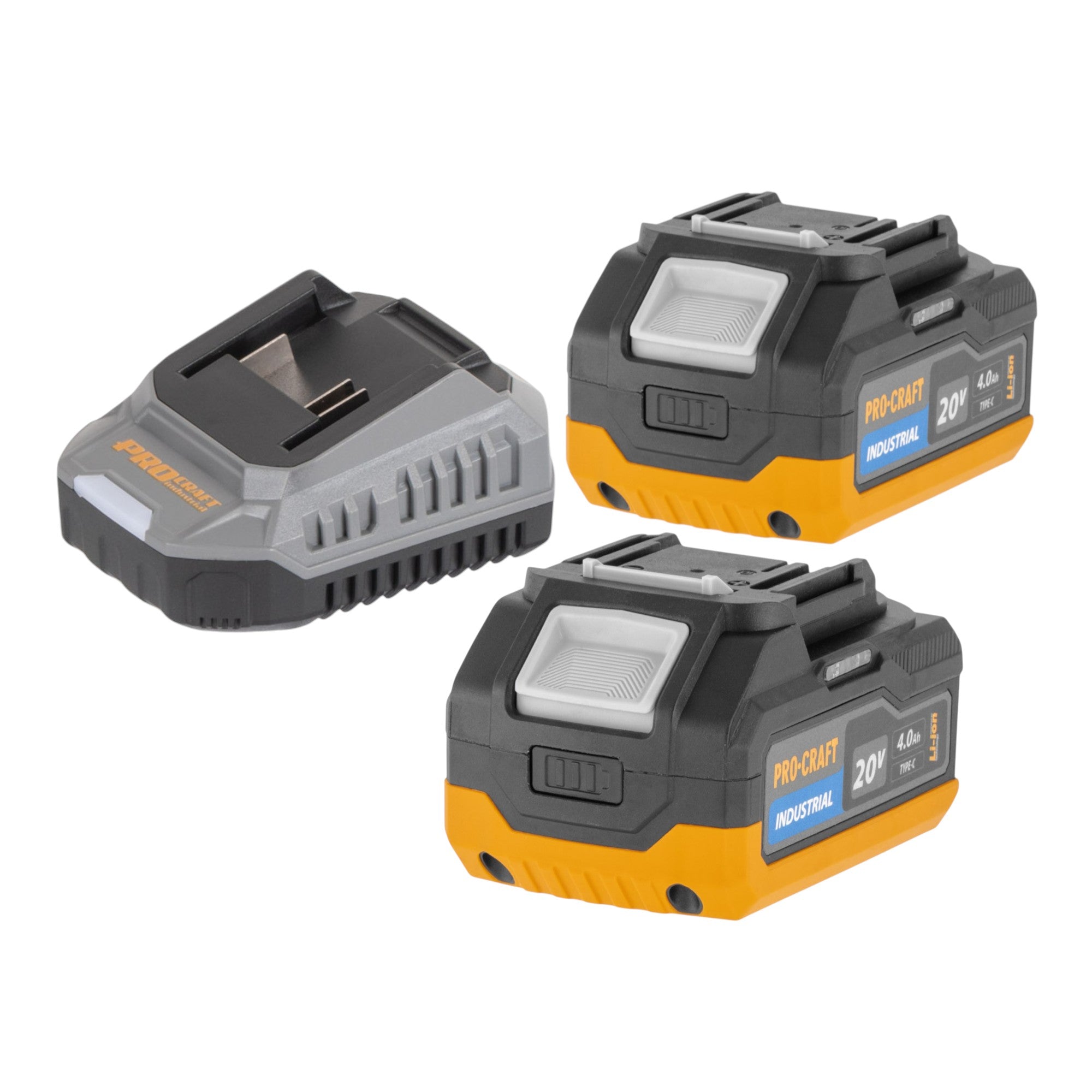 Procraft Industrial ID20Abb Akku Schlagschrauber 20 V 180 Nm 1 4 2x Akku 4 0 Ah Ladegeraet RHINO Toolcase 4 - toolbrothers