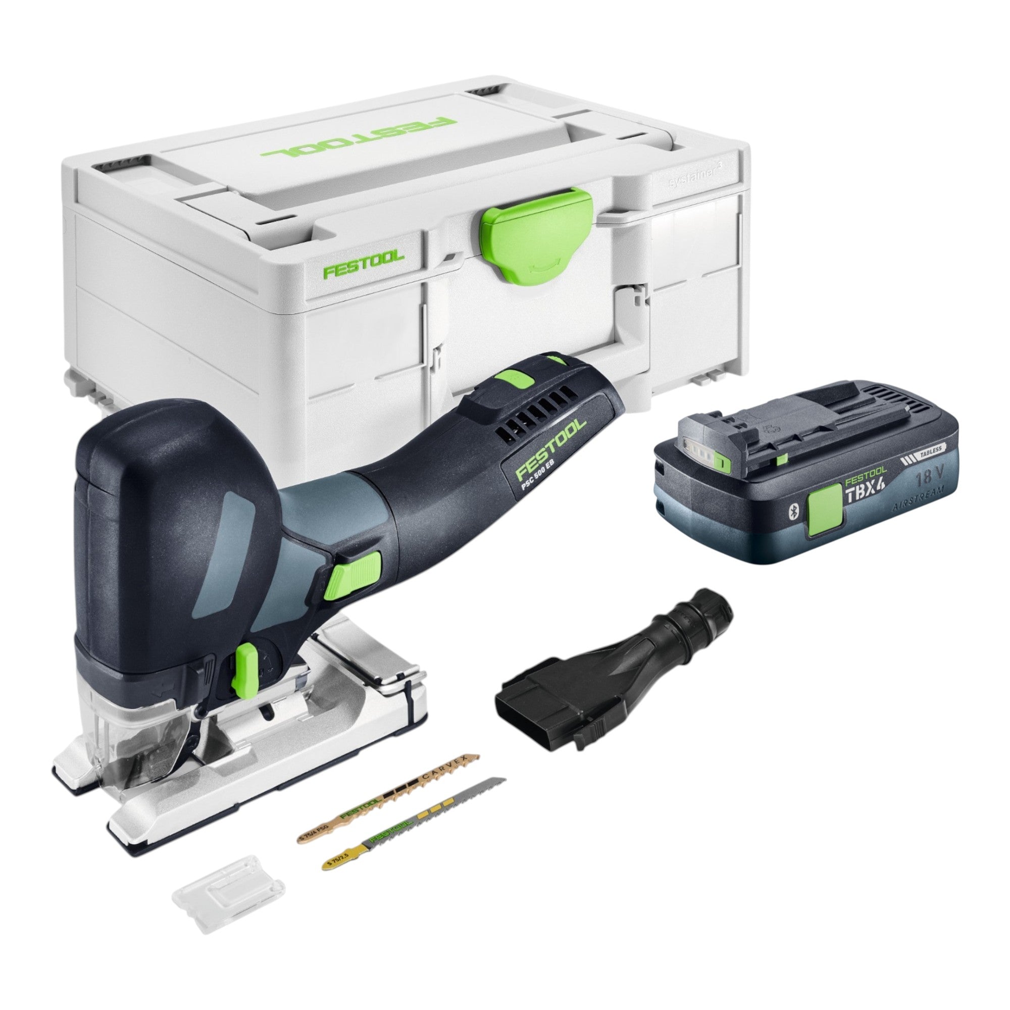 Festool PSC 500 EB Basic Akku Pendelstichsaege 18 V 120 mm 1x Akku 4 0 Ah Systainer ohne Ladegeraet 0 - toolbrothers