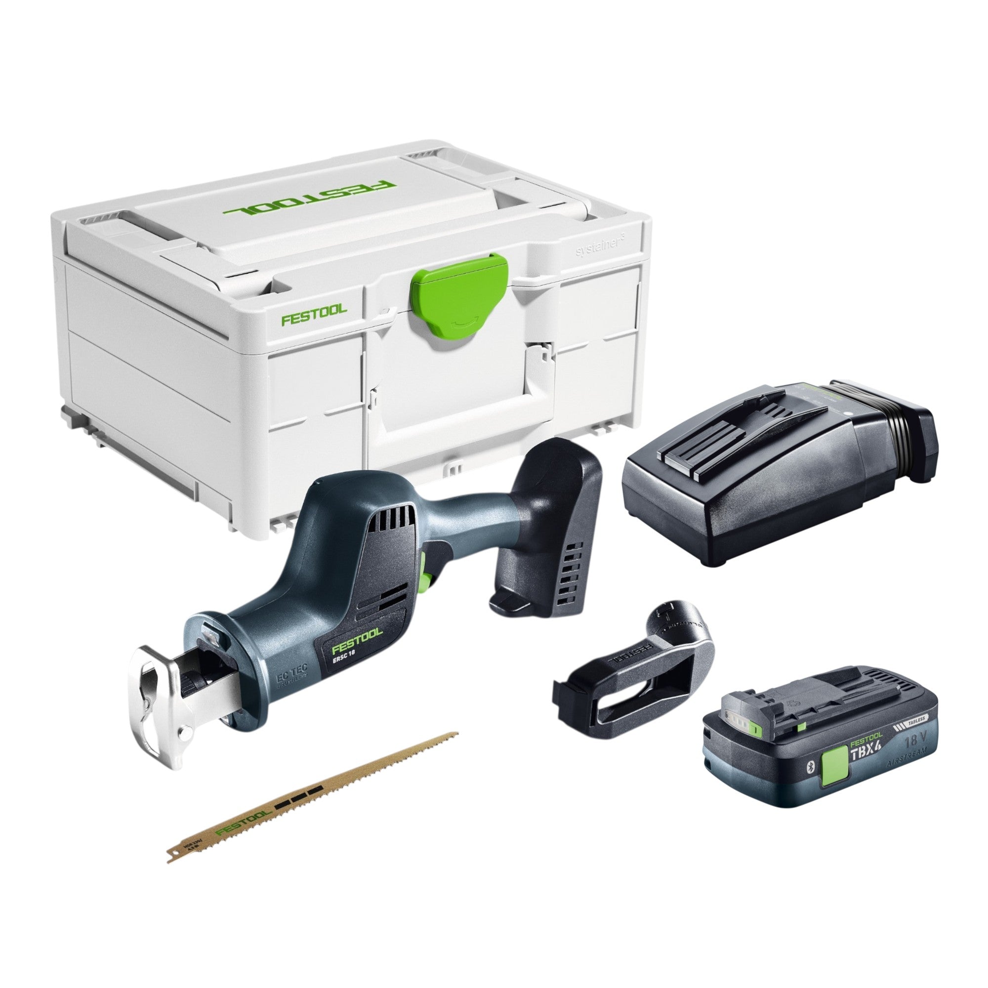 Festool ERSC 18 EB Basic Akku Saebelsaege 18 V 210 mm 1x Akku 4 0 Ah Ladegeraet Systainer 0 - toolbrothers