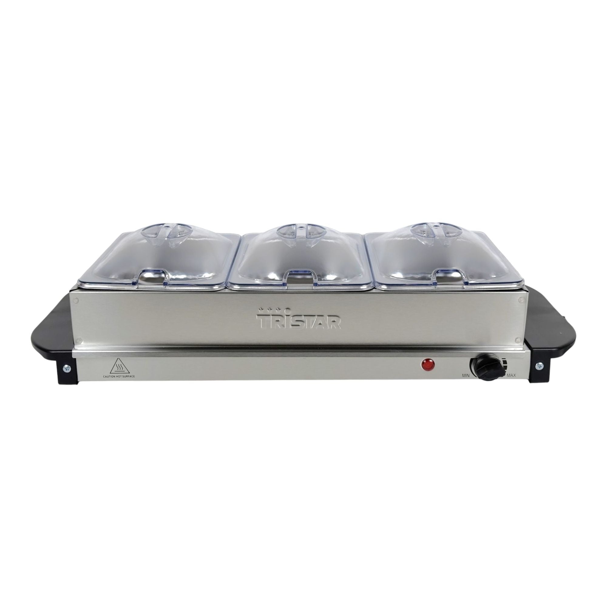 Tristar BP 6283 Buffet Servierer 200 Watt 42 7 x 23 4 cm 4 2 l Heizplatte mit 3 Warmhalteschale 1 - toolbrothers