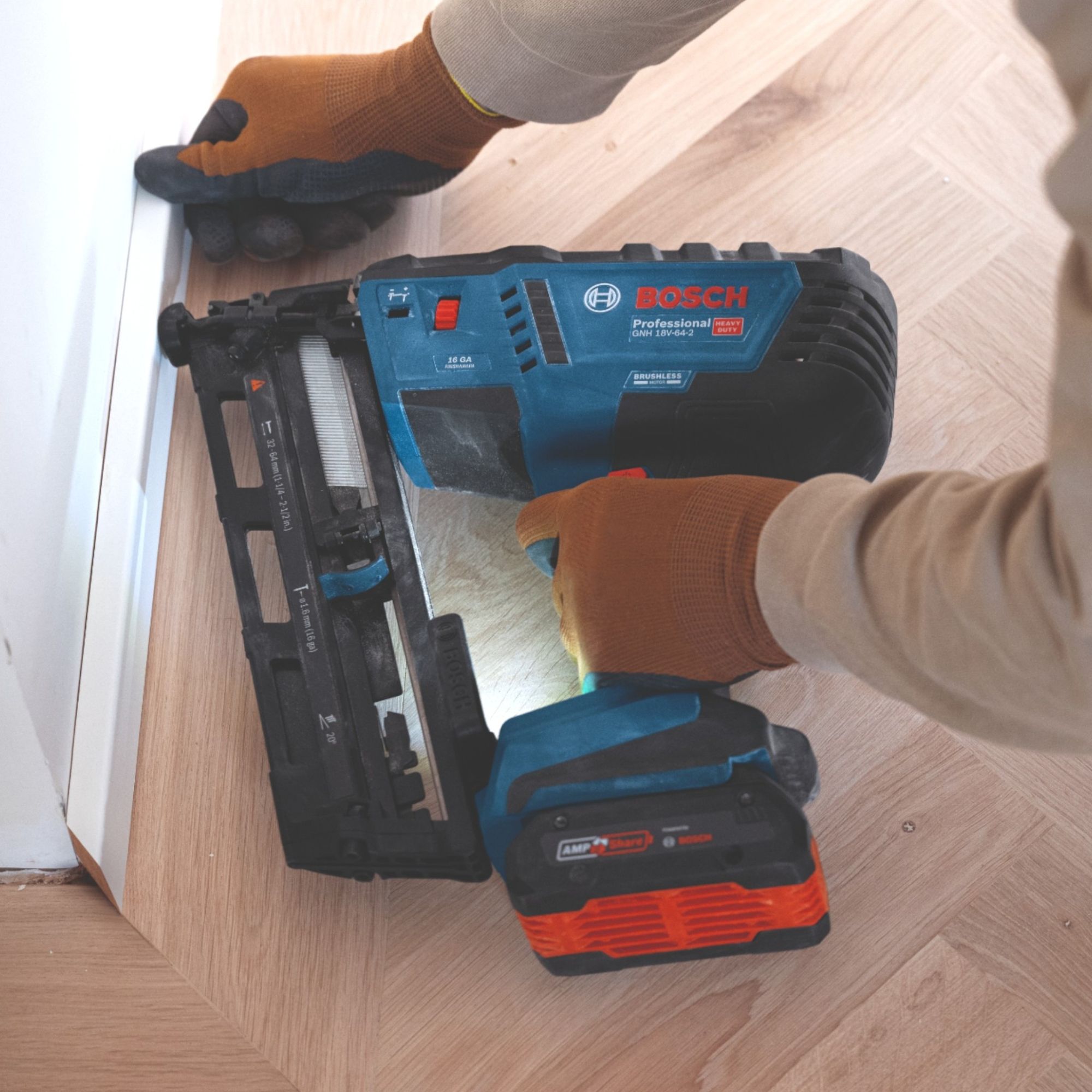 Bosch GNH 18V 64 2 Professional Akku Holznagler 18 V 1 6 x 32 64 mm 0601482101 Brushless Solo ohne Akku ohne Ladegeraet 3 - toolbrothers