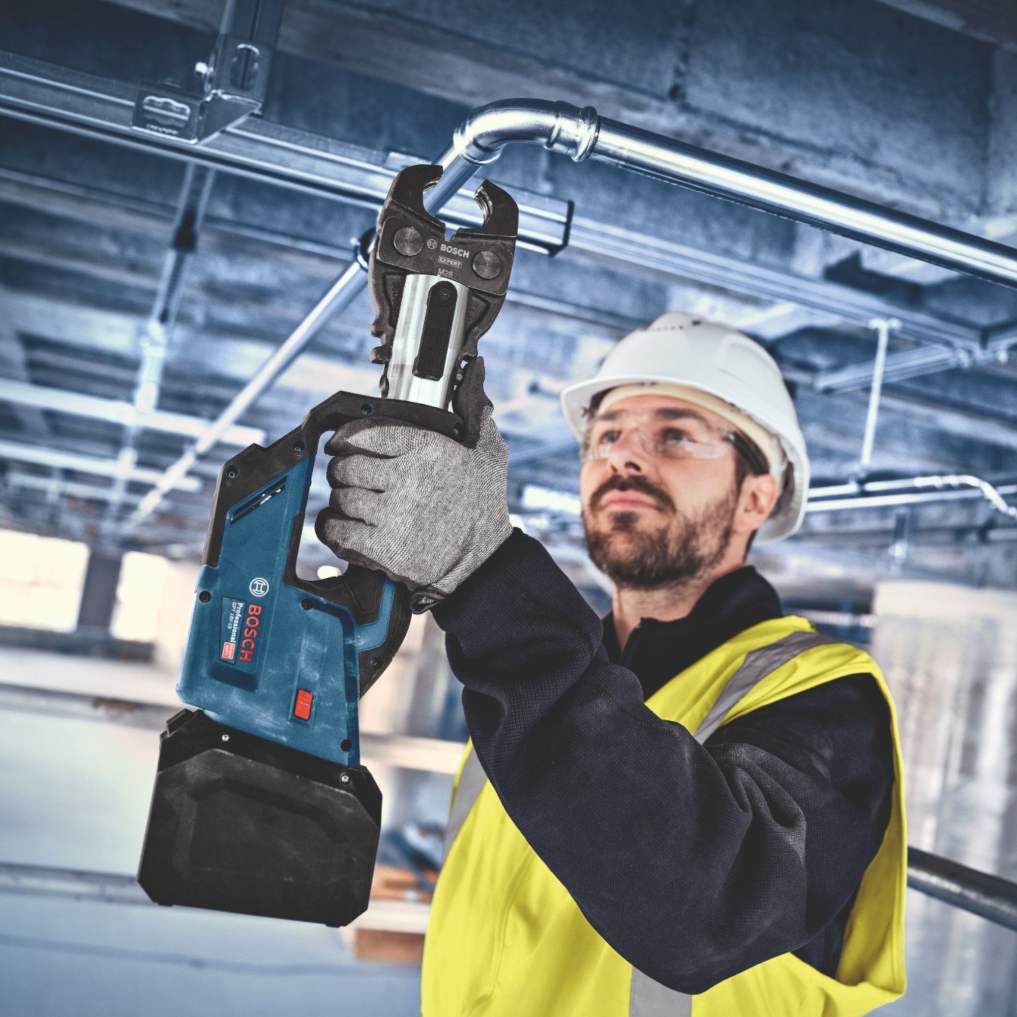 Bosch GPT 18V 19 Professional Akku Presswerkzeug 18 V 21 kN 06019M2003 3x Pressbacke L Boxx ohne Akku ohne Ladegeraet 4 - toolbrothers