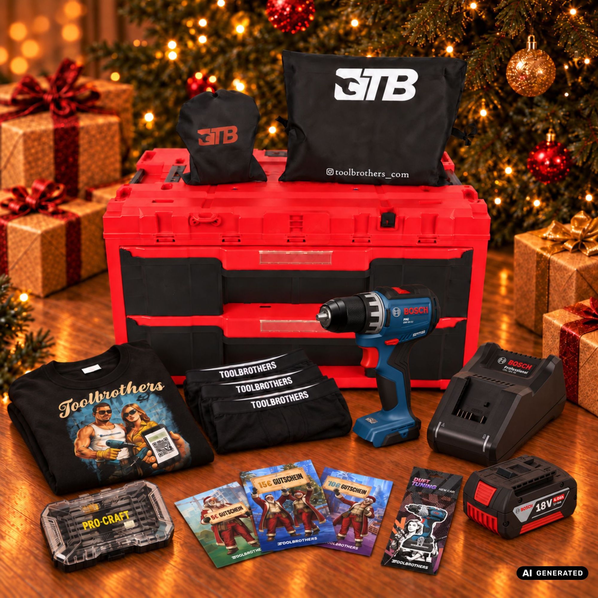 Toolbrothers Powertools Kalender 2026 Bosch GSR 18V 52 Professional Edition Gr XXL 0 - toolbrothers