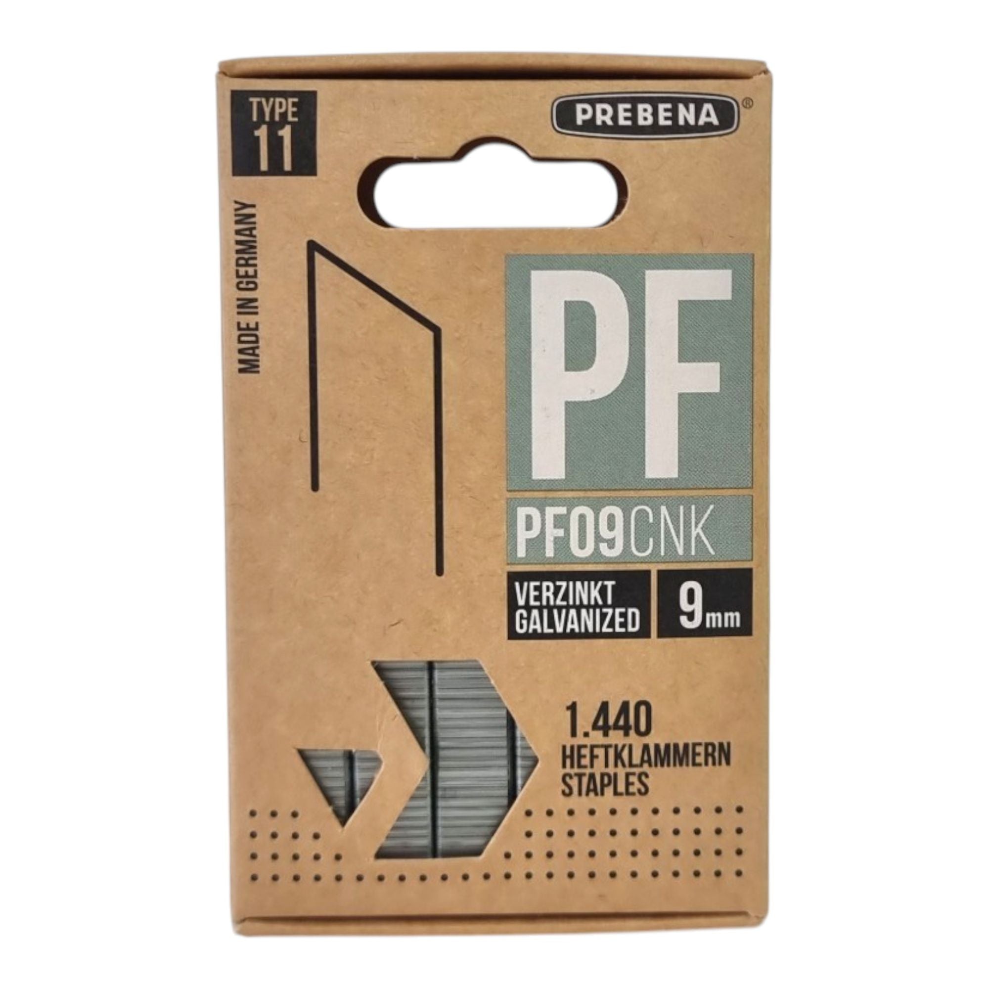 Prebena PF09CNK K Klammern Heftklammern Typ PF 1440 Stueck 9 mm verzinkt 2 - toolbrothers