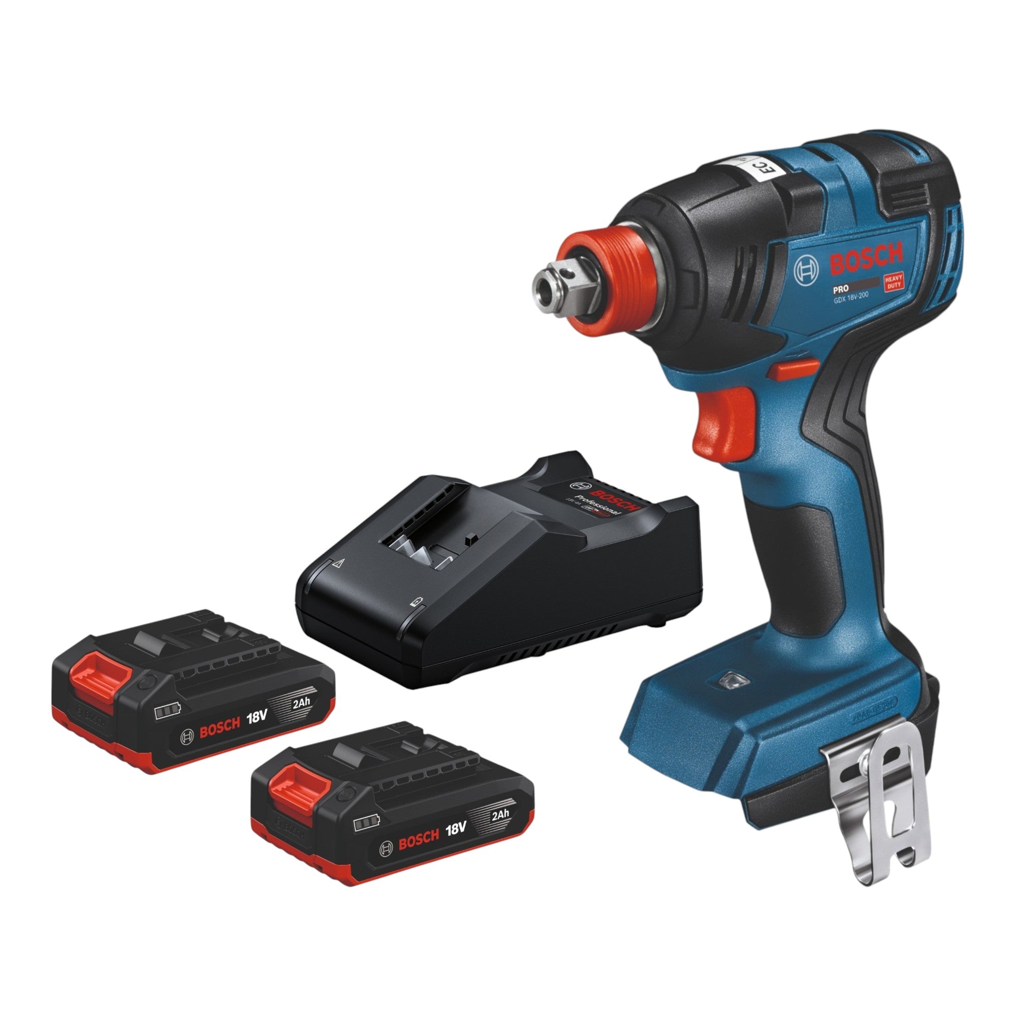 Bosch GDX 18V 200 Professional Akku Drehschlagschrauber 18 V 200 Nm Brushless 2x Akku 2 0 Ah Ladegeraet 0 - toolbrothers