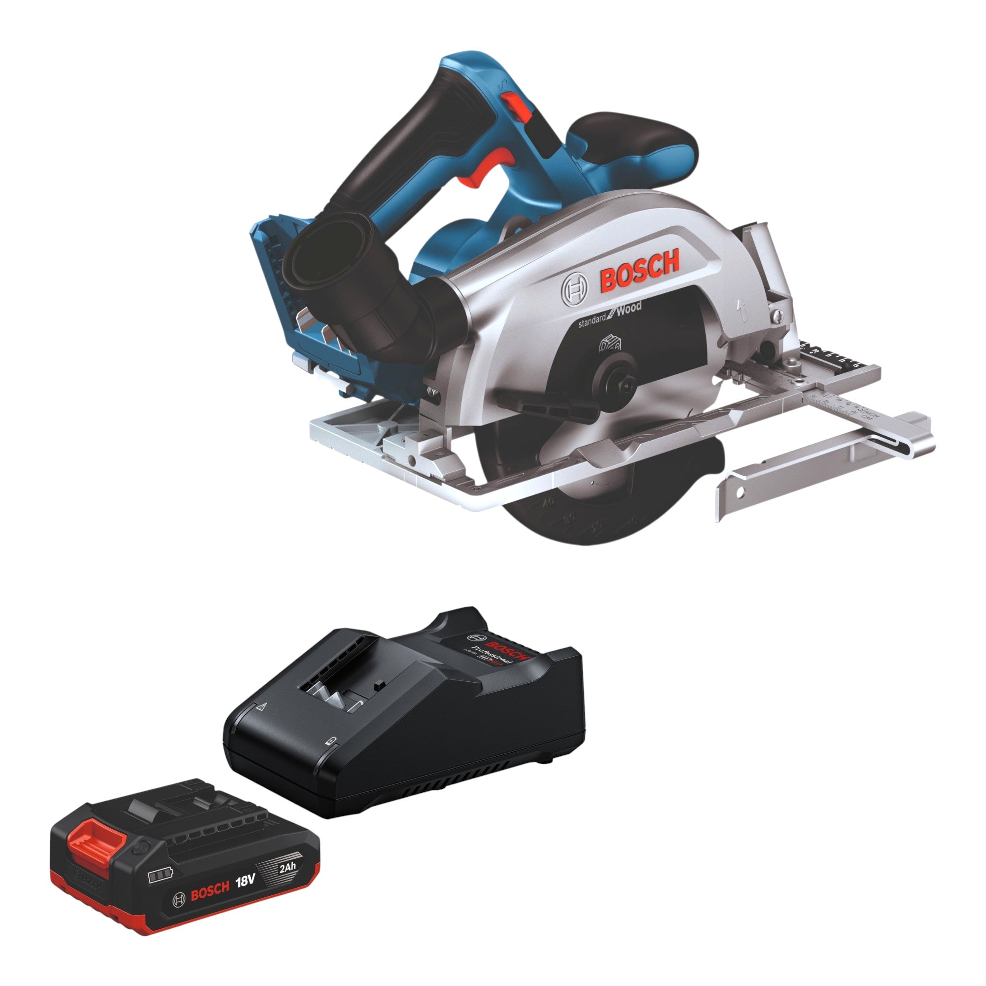 Bosch GKS 18V 57 2 Professional Akku Handkreissaege 18 V 165 mm Brushless 1x Akku 2 0 Ah Ladegeraet 0 - toolbrothers