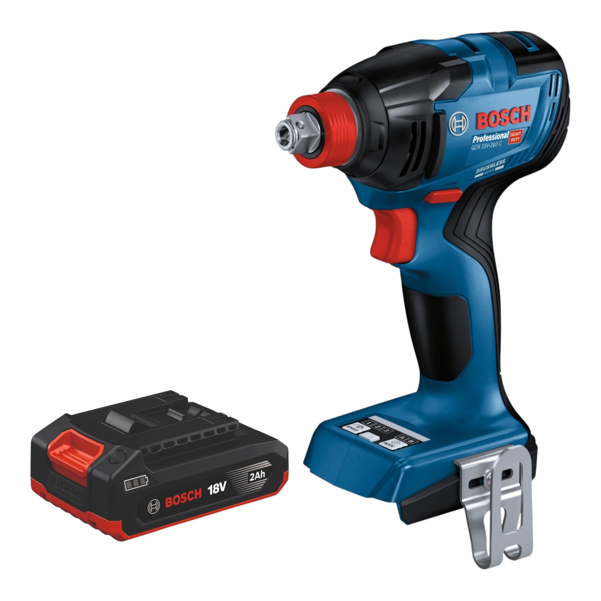 Bosch GDX 18V 210 C Professional Akku Drehschlagschrauber 18 V 210 Nm Brushless 1x Akku 2 0 Ah ohne Ladegeraet 0 - toolbrothers