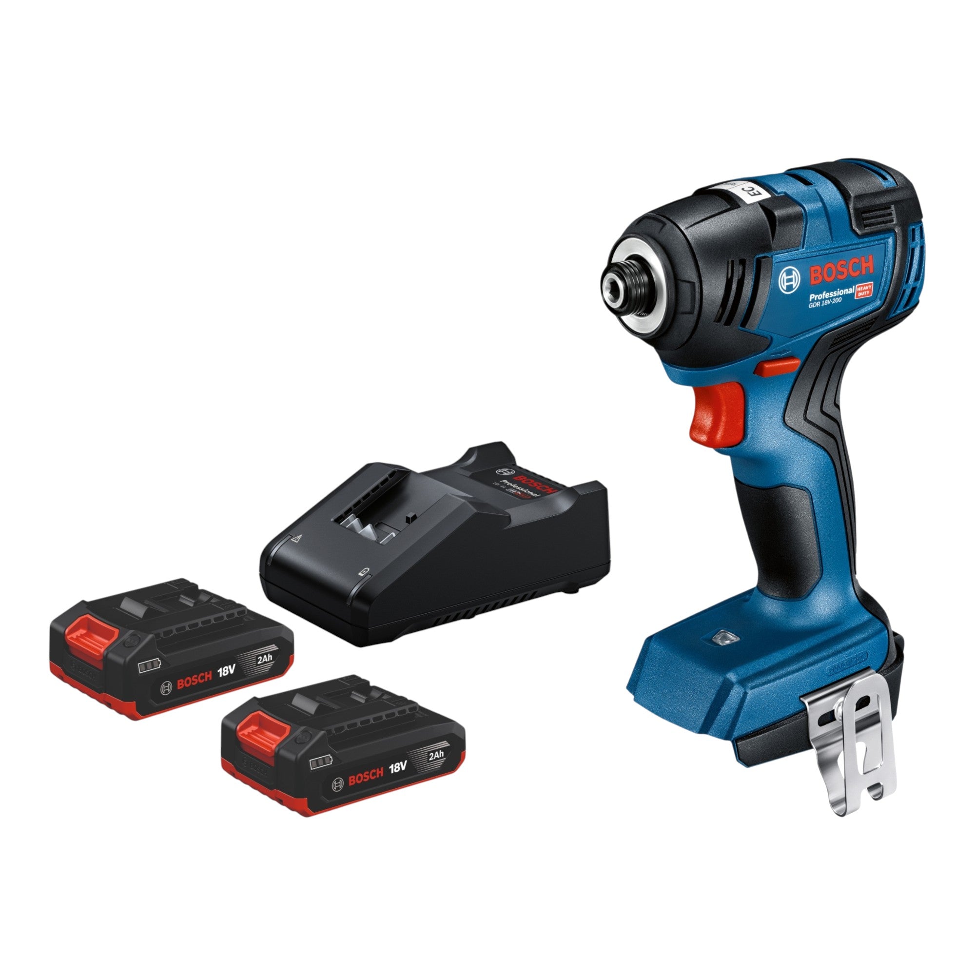 Bosch GDR 18V 200 Professional Akku Drehschlagschrauber 18 V 200 Nm Brushless 2x Akku 2 0 Ah Ladegeraet 0 - toolbrothers