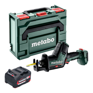 Metabo SSE 18 LTX BL Compact Akku Säbelsäge 18 V + 1x Akku 4,0 Ah + metaBOX - ohne Ladegerät