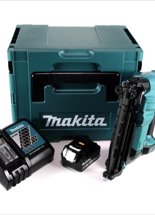 Makita DBN 600 RM1J Akku Stauchkopfnagler 18 V + 1x Akku 4,0Ah + Ladegerät + Makpac - Toolbrothers