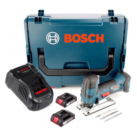 Bosch GST 18 V-LI S Akku Stichsäge 18V + 2x Akku 2,0Ah + Ladegerät + L-Boxx - Toolbrothers