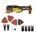 DeWalt DCS 355 N Akku Oszillierer Multitool 18 V Brushless + 29 tlg. Zubehör + 4x Sägeblatt - ohne Akku, ohne Ladegerät - Toolbrothers