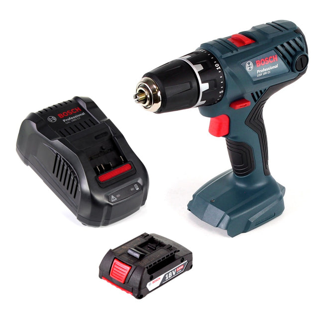 Bosch GSR 18V-21 Akku Bohrschrauber 18V 55Nm + 1x Akku 2,0Ah + Ladegerät - Toolbrothers