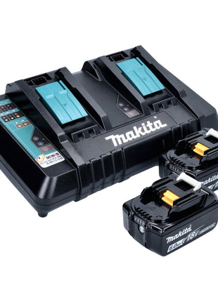 Makita Power Source Kit 18 V mit 2x BL 1860 B Akku 6,0 Ah + DC 18 RD Doppelladegerät ( 199484-8 ) - Toolbrothers