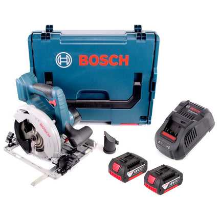 Bosch GKS 18V-57 G Akku Kreissäge 18V 165 mm + 2x Akku 3,0Ah + Ladegerät + L-Boxx - Toolbrothers