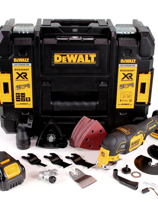 DeWalt DCS 356 NT Akku Multitool 18V Brushless + 35tlg. Zubehör + 1x Akku 4,0Ah + TSTAK  - ohne Ladegerät - Toolbrothers