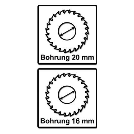Bosch Kreissägeblatt Standard for Wood 165 x 1,5 x 20 / 16 mm 36 Zähne ( 2x 2608837686 ) - Toolbrothers