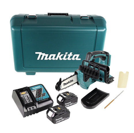 Makita DUC 122 RME Akku Kettensäge 18V 1/4" 115mm + 2x Akku 4,0Ah + Ladegerät + Koffer - Toolbrothers