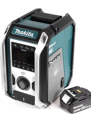 Makita DMR 115 M1 Akku Baustellenradio 12V - 18V  Bluetooth DAB+ IP65 + 1x Akku 4,0 Ah, ohne Ladegerät - Toolbrothers