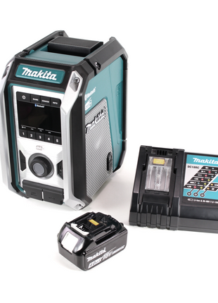 Makita DMR 115 RM1 Akku Baustellenradio 12V - 18V  Bluetooth DAB+ IP65 + 1x Akku 4,0 Ah + Ladegerät - Toolbrothers