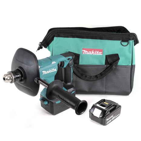 Makita DUT 131 G1 Akku Rührgerät 18 V Brushless + 1x Akku 6,0 Ah + Tasche - ohne Ladegerät - Toolbrothers