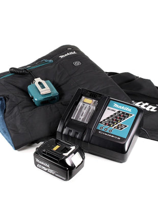 Makita DCB 200 RT1A Heizdecke 14,4V - 18 V 3 Heizstufen USB Anschluss + 1x Akku 5,0Ah + Ladegerät - Toolbrothers