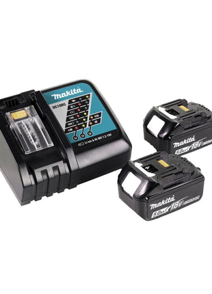 Makita DCB 200 RT1A Heizdecke 14,4V - 18 V 3 Heizstufen USB Anschluss + 2x Akku 5,0Ah + Ladegerät - Toolbrothers