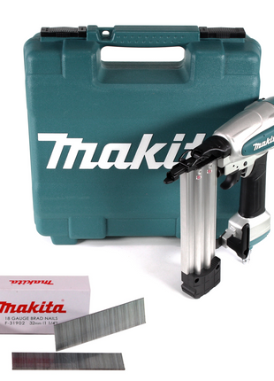 Makita AF 506 Druckluft Stauchkopfnagler 15-50mm 4,3-8,3bar + 5000x Stauchkopfnagel 32mm galvanisiert + Koffer - Toolbrothers