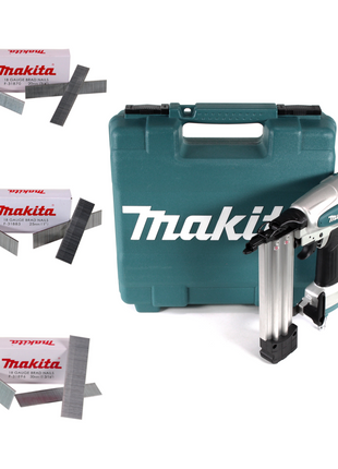 Makita AF 506 Druckluft Stauchkopfnagler 15-50mm 4,3-8,3bar + 15000x Stauchkopfnagel 20/25/30mm galvanisiert + Koffer - Toolbrothers