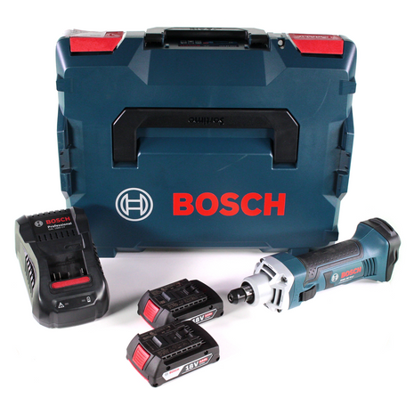 Bosch GGS 18 V-LI Akku Geradschleifer 18V + 2x Akku 2,0Ah + Ladegerät + L-Boxx - Toolbrothers