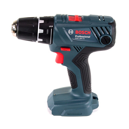 Bosch GSR 18 V-21 Professional Taladro atornillador a batería 18V en maletín Bosch - Sin batería, sin cargador incluidos