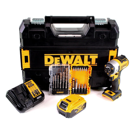 DeWalt DCF 887 Visseuse à Chocs sans fil 18 V brushless avec Mandrin de 1/4" + boîtier TStak + 1x Batterie 5 Ah + Chargeur DCB 115 