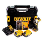 DeWALT DCF 887 P2 Atornillador de impacto sin escobillas XR 18V en maletín TSTAK + 2x Batería DCB 184 5,0 Ah + Cargador DCB 115