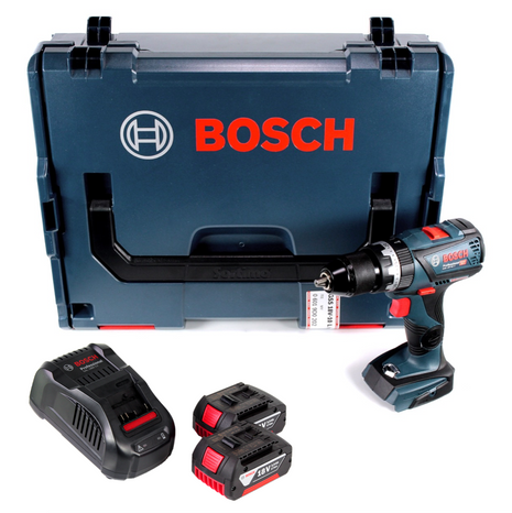 Taladro atornillador a batería Bosch GSR 18V-60 C 18V 60Nm sin escobillas + L-Boxx (06019G1103) + 2x batería 3,0Ah + cargador