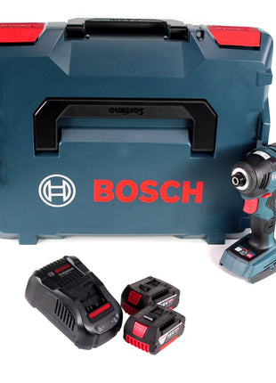 Bosch GDR 18V-160 atornillador de impacto inalámbrico 18V 160Nm + 2x baterías 5.0Ah + cargador + L-Boxx