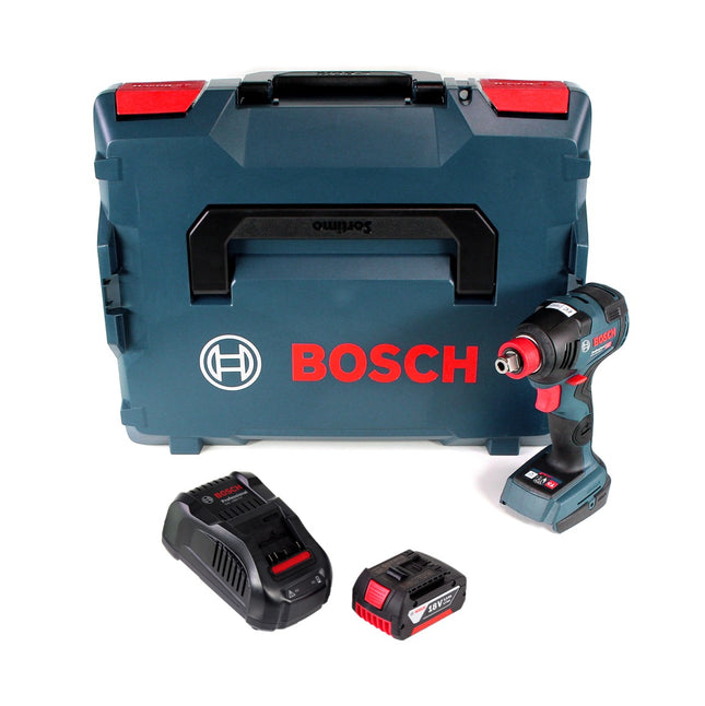 Bosch GDX 18 V-200 C Professional Llave de impacto a batería en maletín L-Boxx + Módulo de conexión Bluetooth GCY 30-4 - Sin batería, sin cargador incluidos