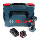 Bosch GDX 18V-200 C Akku Drehschlagschrauber 18V 200Nm Brushless + GCY 30-4 Bluetooth Connectivity Modul + 2x Akku 3,0Ah + Ladegerät + L-Boxx