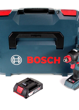 Llave de impacto rotativa a batería Bosch GDX 18V-200 C 18V 200 Nm sin escobillas + 1x batería 2.0Ah + L-Boxx - sin cargador