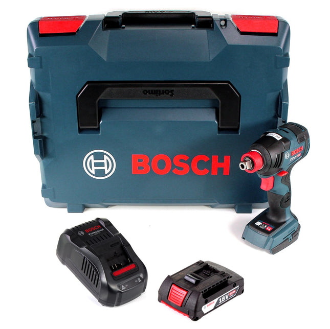 Bosch GDX 18 V-200 C Professional Llave de impacto a batería en maletín L-Boxx - Sin batería, sin cargador incluidos
