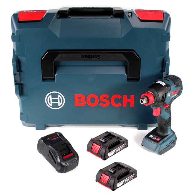 Bosch GDX 18 V-200 C Professional Llave de impacto a batería en maletín L-Boxx - Sin batería, sin cargador incluidos