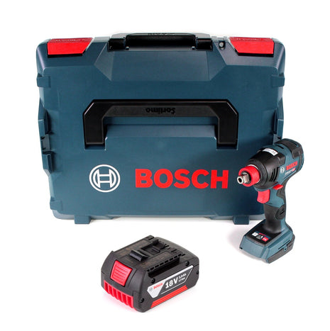 Llave de impacto rotativa a batería Bosch GDX 18V-200 C 18V 200 Nm sin escobillas + 1x batería 3.0Ah + L-Boxx - sin cargador