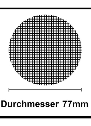 Discos abrasivos Mirka ABRANET Mango Ø 77 mm diámetro P320 100 piezas (2x 5420305032)