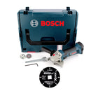 Amoladora angular a batería Bosch GWS 18-125 V-LI 18V 125mm (060193A308) + disco de corte + L-Boxx - sin batería, sin cargador