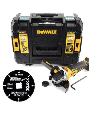 DeWalt DCG 405 FNT Akku Winkelschleifer 18V 125mm Brushless + Trennscheibe + TSTAK - ohne Akku, ohne Ladegerät