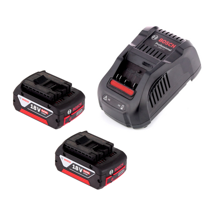 Bosch GML 50 cargador de radio de batería radio de obra 18V 50W IP54 + 2x baterías 5.0Ah + cargador