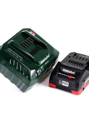 Meuleuse d'angle sur batterie Metabo W 18 LTX 125 Quick 18V 125mm en MetaLoc + 1x batterie 4,0 Ah + chargeur + disques à tronçonner