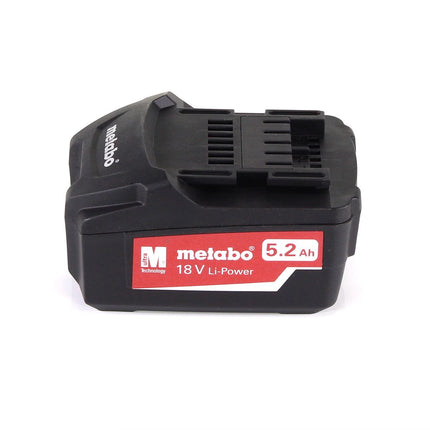 Metabo AS 18 L Aspirador de batería para PC 18V 7,5L (602021850) + 1x batería 5,2Ah - sin cargador