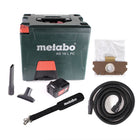 Metabo AS 18 L Aspirador de batería para PC 18V 7,5L (602021850) + 1x batería 5,2Ah - sin cargador